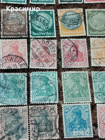 Винтидж ПОЩЕНСКИ марки DEUTSCHES REICH, снимка 5 - Филателия - 53023744