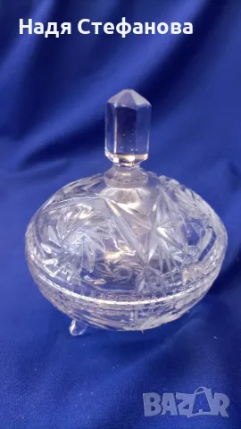 Два красиви, масивни кристални съда от един лот, снимка 5 - Прибори за хранене, готвене и сервиране - 47589919