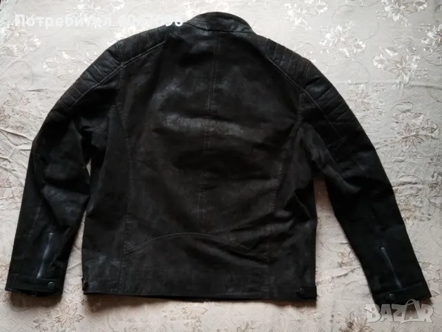 Мъжко яке Angelo Litrico - естествен велур, снимка 3 - Якета - 47549161