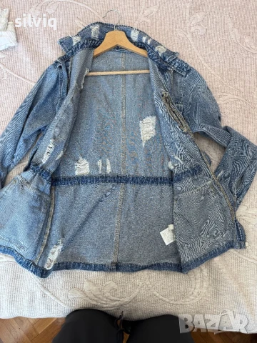 Дънково яки - размер С, снимка 3 - Блузи с дълъг ръкав и пуловери - 50671964