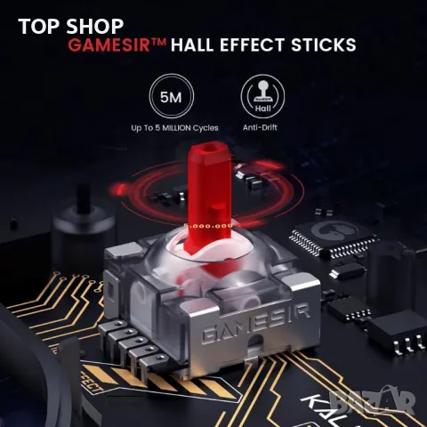 GameSir Kaleid кабелен контролер за Xbox Series X|S, Xbox One, Windows 10/11 и Steam, снимка 4 - Аксесоари - 49965455