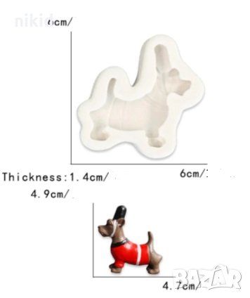 Куче на войник офицерско силиконов молд форма декорация украса фондан торта мъфини