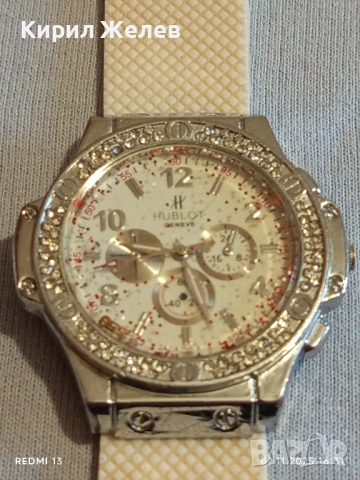 Дамски часовник HUBLOT GENEVE много красив стилен дизайн силиконова каишка 49024, снимка 8 - Дамски - 52264808