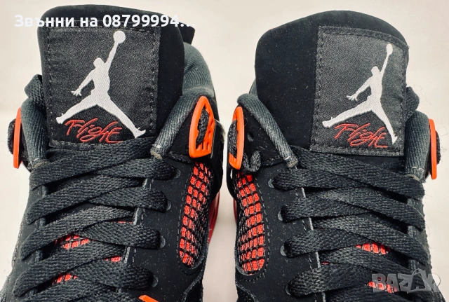 Air Jordan 4, Jordan 4 Red Thunder, маратонки NIKE НАИК Джордан, снимка 3 - Маратонки - 50526227