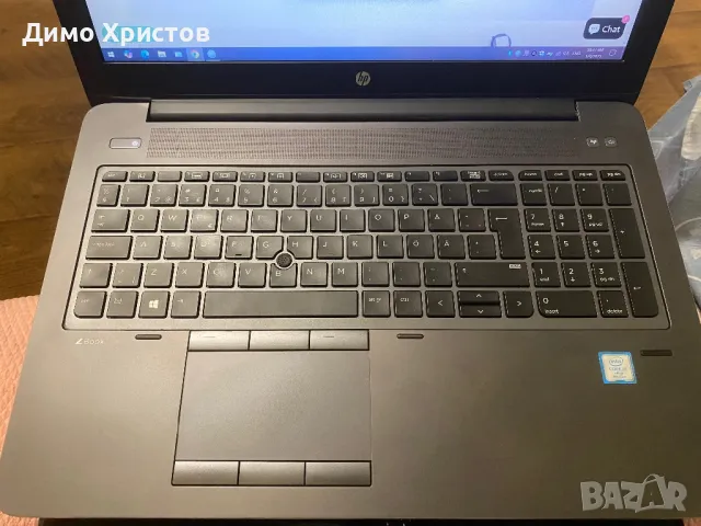 Продавам лаптоп HP Zbook 15 G4 (i7-7820HQ, 4x4GB DDR4, 256GB NVMe, Intel HD630)