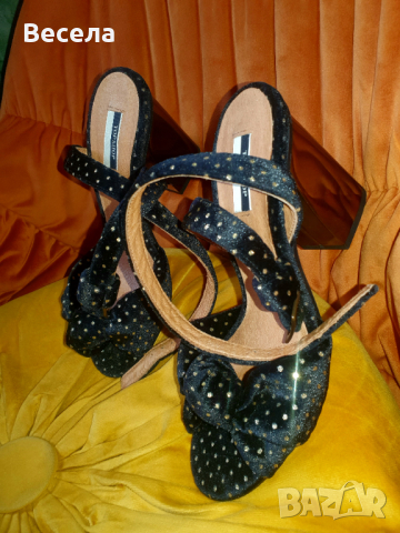 Испански дамски обувки на ток, снимка 1