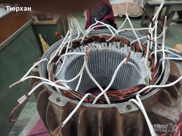 Пренавиване на електродвигатели, снимка 18 - Електродвигатели - 40311858