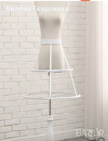 Кринолин за абитуриентска къса рокля бял, снимка 3 - Поли - 51150940