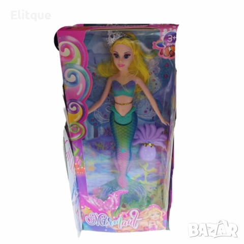 Пееща и говореща кукла русалка с аксесоари, снимка 6 - Кукли - 52786814