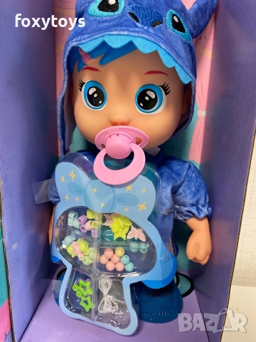 Ходещо и плачещо бебе кукла Стич,мъниста за гривна, Cry babies, Stitch