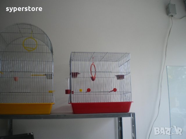 Клетка за  птици  средна L  плосък покрив за 1 или няколко броя птици (папагали) , снимка 4 - За птици - 34543723