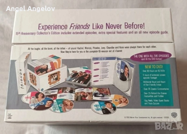 Friends -The Complete Series 1-10 Extended Unseen. 40 Disc DVD Box Set , снимка 3 - DVD филми - 54241764