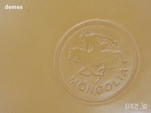 Дамско портмоне от естествена кожа-св. кафяво,нов,Монголия, снимка 2 - Портфейли, портмонета - 35109351