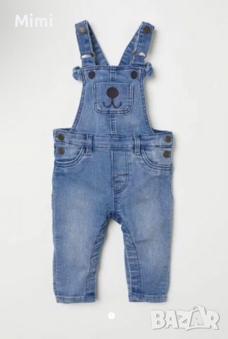 Дънков гащеризон за бебета от 2 до 5 месеца