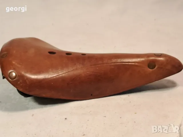 ретро кожена седалка за велосипед   21/2, снимка 2 - Части за велосипеди - 49156113