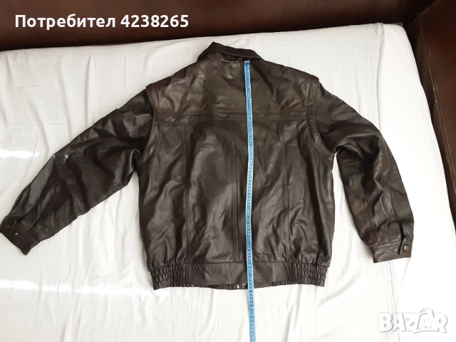 кожено яке - естествено кожа, черно, свалящи се ръкави, снимка 5 - Якета - 52678633