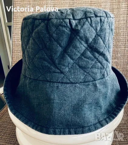 Модерна шапка панама 55% лен, 45% памук, снимка 5 - Шапки - 47564530