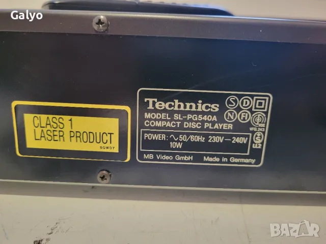 Technics SL PG540A CD player , снимка 4 - Аудиосистеми - 49510102