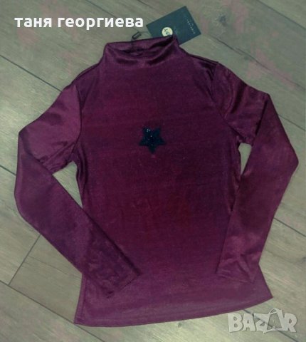 лъскава сатенена блузка, снимка 3 - Блузи с дълъг ръкав и пуловери - 29711574