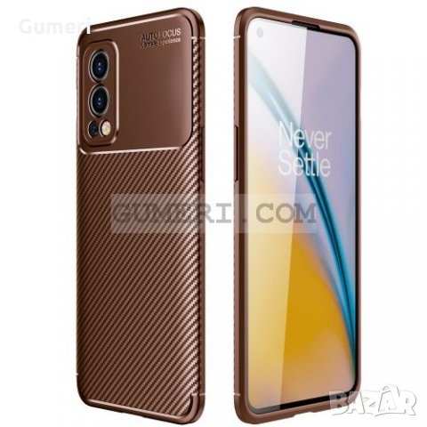OnePlus Nord 2 5G - Противоударен Силиконов Гръб - Карбон, снимка 13 - Калъфи, кейсове - 35099476