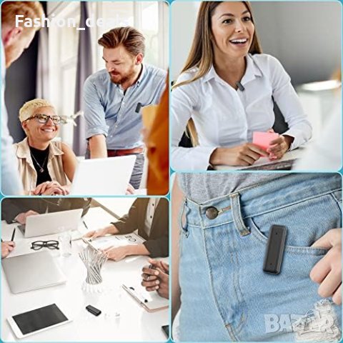 Нов 64GB Bluetooth Гласов Записвач с Приложение и Шумоизолация, снимка 2 - Друга електроника - 42620756