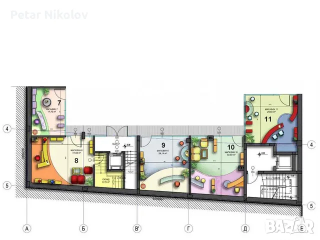 Търговски обект 48 кв.м в пасаж, Лозенец - ул. Златен рог 16, до метро