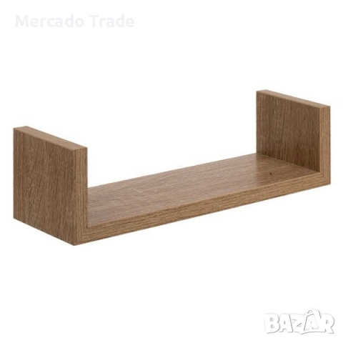 Комплект декоративни рафтове Mercado Trade, За стена, 3бр., Кафяв, снимка 3 - Декорация за дома - 51911065