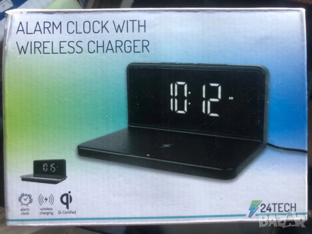 Продавам зарядна станция лед часовник