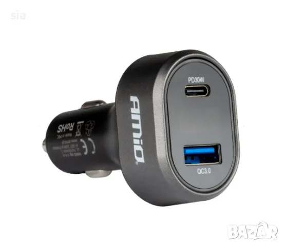 Бързо зарядно за кола, LED дисплей, напрежение 3.0, PD30W, снимка 2 - Аксесоари и консумативи - 47949826