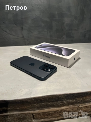 КАТО НОВ Iphone 15 Pro 256 GB Blue Titanium, снимка 2 - Apple iPhone - 52887749