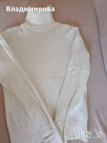 Дамски пуловери (зелен и бял) , снимка 3 - Блузи с дълъг ръкав и пуловери - 48558245