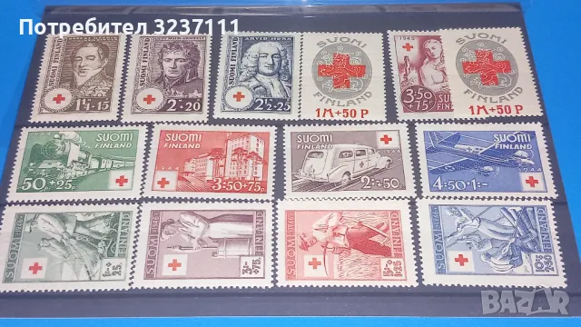 Пощенски марки Финландия - серии