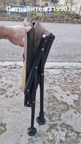 Шаранджийски сгъваем стол FOX EOS 1, снимка 4 - Екипировка - 52615149