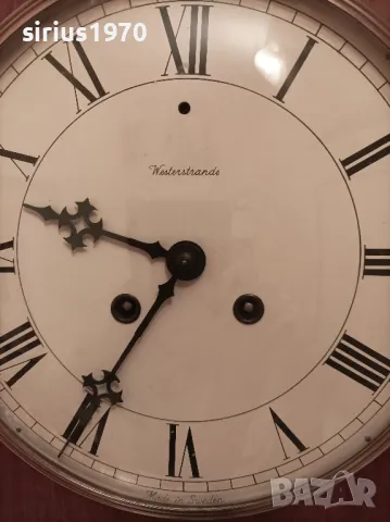 шведски стенен часовник работещ с ключ, снимка 3 - Стенни часовници - 50146043