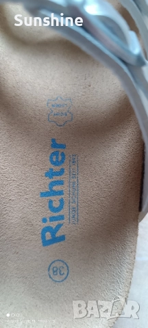 Дамски чехли RICHTER ест.кожа -> размер 38, снимка 5 - Чехли - 51692726