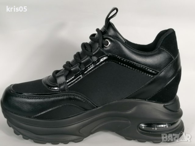 Дамски маратонки на платформа, снимка 3 - Маратонки - 44239377