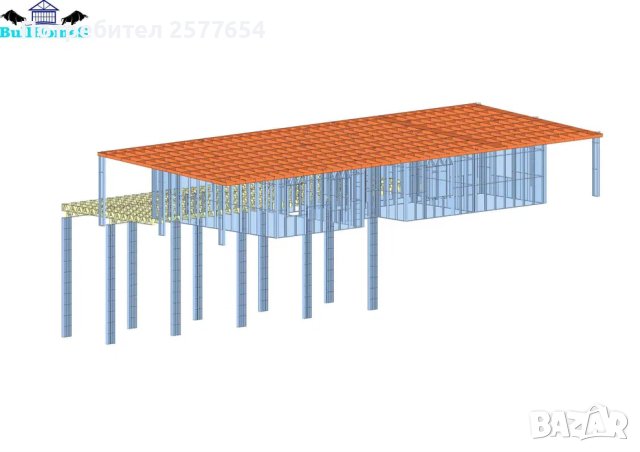 Хале,Халета,Складове,Навеси-187м2, снимка 3 - Строителни материали - 44147329