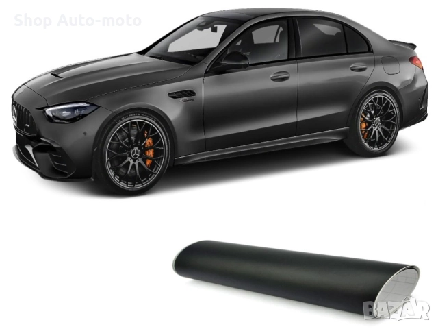 Черно матово самозалепващо фолио Automat, 1.52м широчина – за авто и интериор, снимка 3 - Аксесоари и консумативи - 51682597