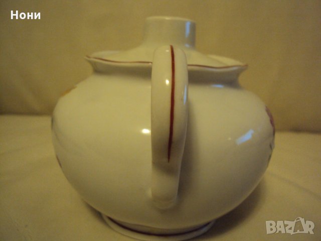 Стара порцеланова захарница с много рядка шарка. Колекционерска, снимка 5 - Сервизи - 35625602