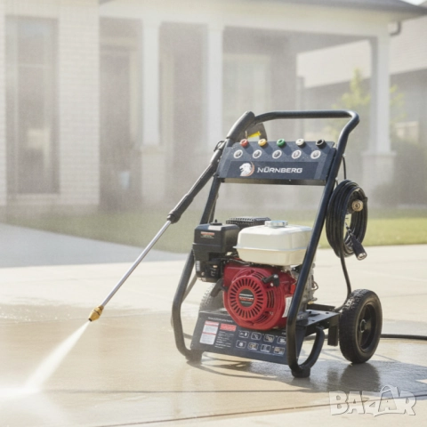 Бензинова водоструйка Nürnberg 7.0 HP – 3000 PSI мощ за безкомпромисно почистване, снимка 3 - Друга електроника - 51947548