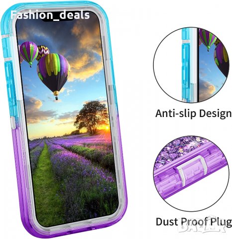 Нов защитен калъф за iPhone 13 Pro 6.1 инча Айфон кейс Брокат Защита Телефон, снимка 5 - Калъфи, кейсове - 37285620