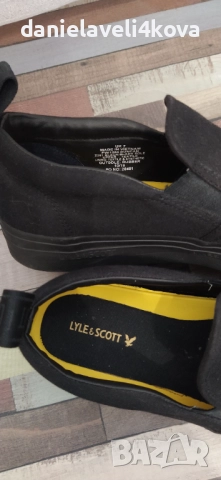 Мъжки черни кецове Lyle & Scott Duncan, снимка 9 - Маратонки - 52446381