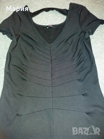 Промо! Черна рокля Oltre М - 10 лв, снимка 2 - Рокли - 33760969