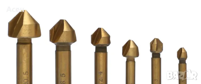 ФРЕЗИ КОНИЧНИ С ЗЕНКЕР К-Т 6БР , снимка 2 - Други инструменти - 48926194