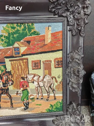 Страхотен голям гоблен 120/65, снимка 4 - Гоблени - 47441962