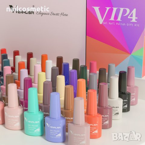 НОВО! VENALISA UV&LED ГЕЛ ЛАК ПЛЪТЕН ЦВЯТ - VIP4, снимка 4 - Продукти за маникюр - 37588232