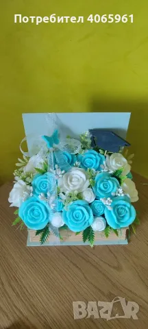 цветя от глицеринов сапун!, снимка 12 - Изкуствени цветя - 49572727