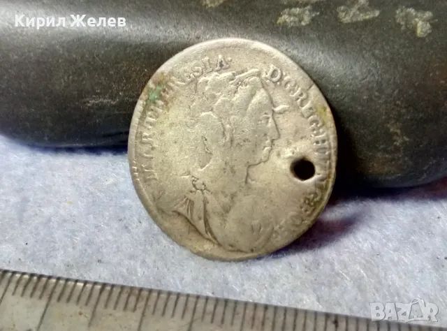 Стара СРЕБЪРНА МОНЕТА 6 КРОЙЦЕРА 1744 ИМПЕРАТРИЦА МАРИЯ ТЕРЕЗИЯ АВСТРИЯ Свещ. РИМСКА ИМПЕРИЯ 26311, снимка 9 - Нумизматика и бонистика - 48805854