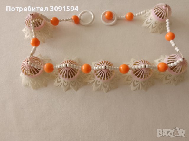 хубава колекционерска ретро верига,  играчка за легло, количката,звънци плюс звънчета всичко оригина, снимка 9 - Антикварни и старинни предмети - 44302839