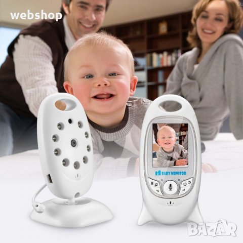Бебешки монитор VB601 Безжичен 2.0 инчов Аудио Видео Радио Бебешка камера Преносима бебешка камера, снимка 2 - IP камери - 33758042